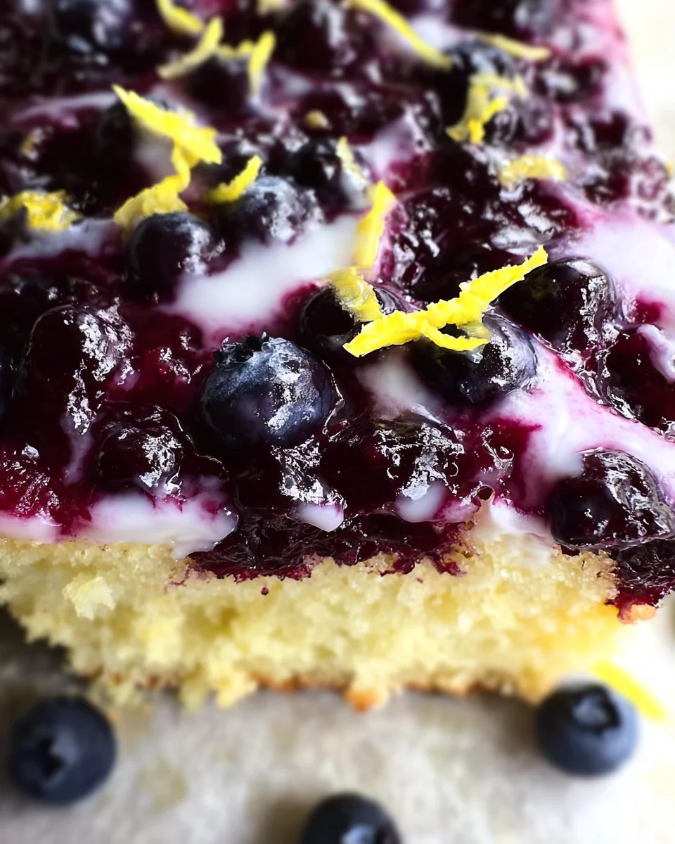 Lemon Blueberry Sheet Cake