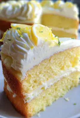 Lemon Velvet Cake with Lemon Cream Cheese Frosting