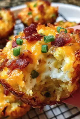 Loaded Bacon and Egg Hash Brown Muffins