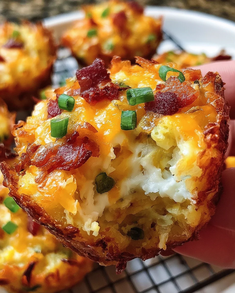 Loaded Bacon and Egg Hash Brown Muffins