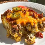 Low-Carb Bacon Cheeseburger Casserole