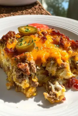 Low-Carb Bacon Cheeseburger Casserole