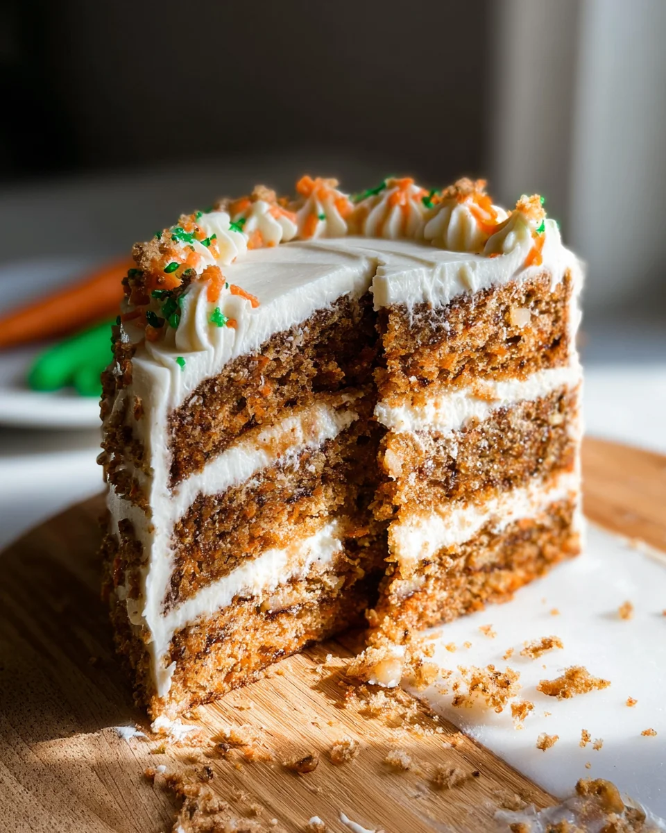 MOIST Vegan Carrot Cake Recipe with Cream Cheese Frosting