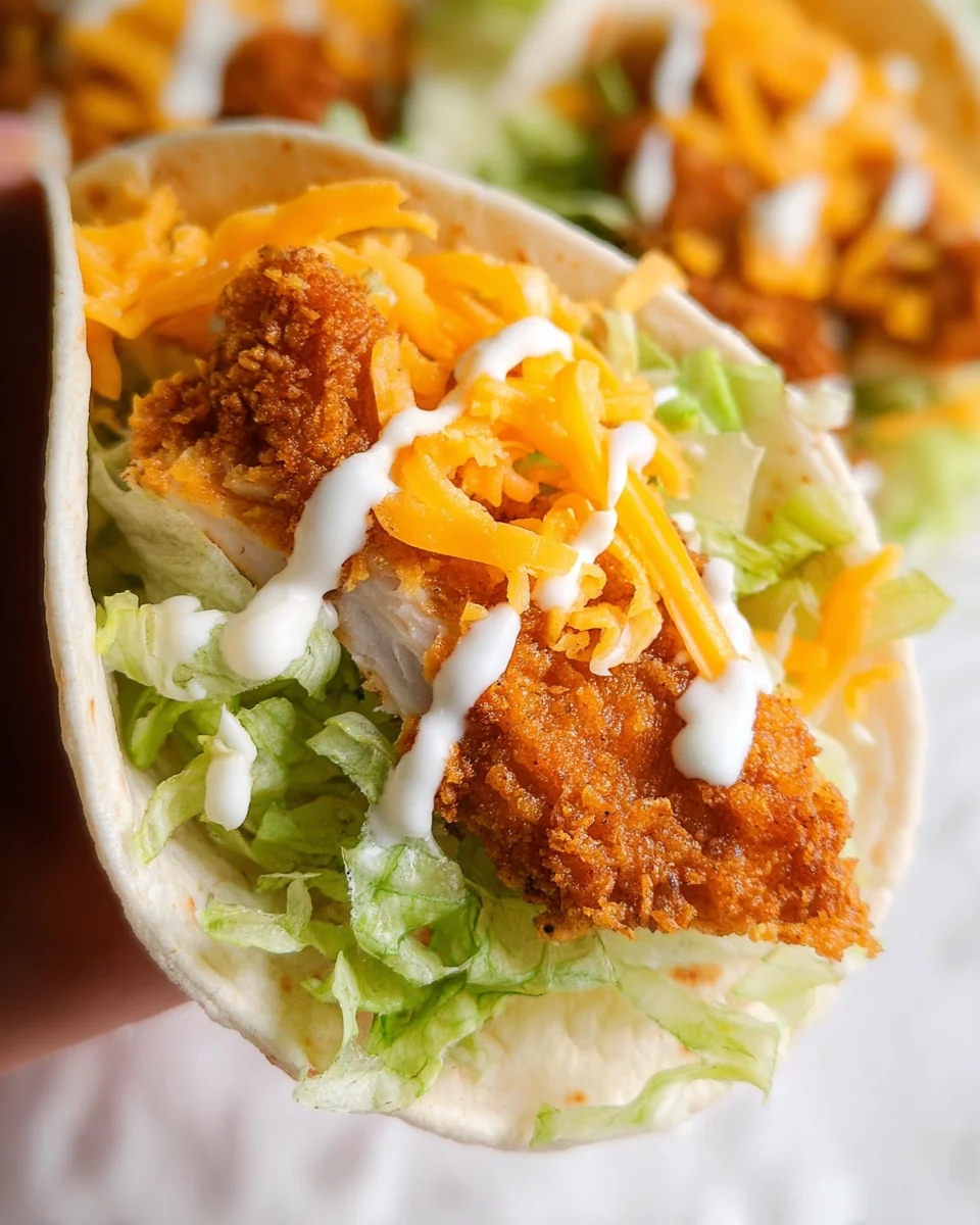 McDonalds Crispy Chicken Ranch Snack Wrap Copycat 2