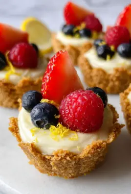 Mini Lemon Cheesecake Tarts