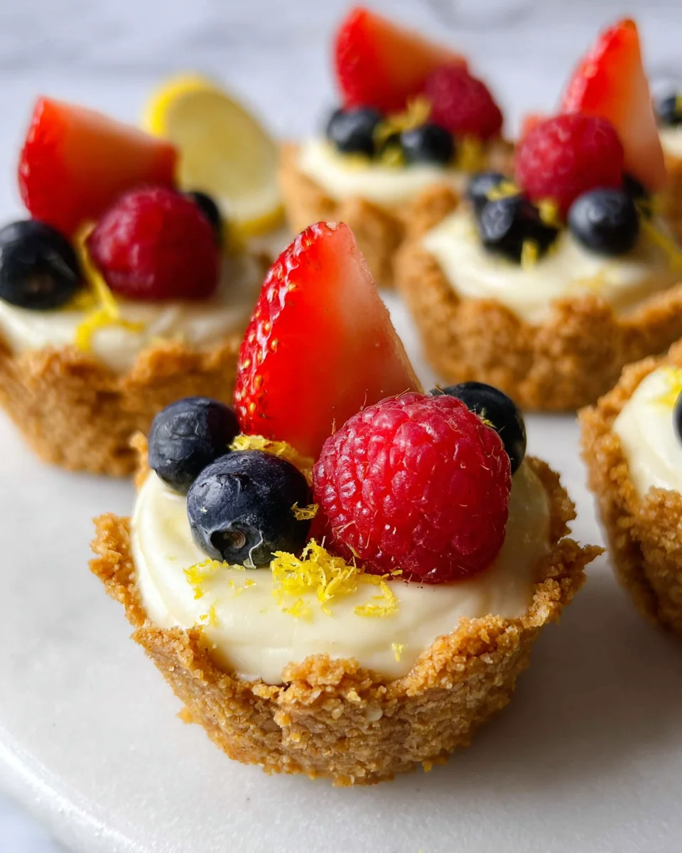 Mini Lemon Cheesecake Tarts