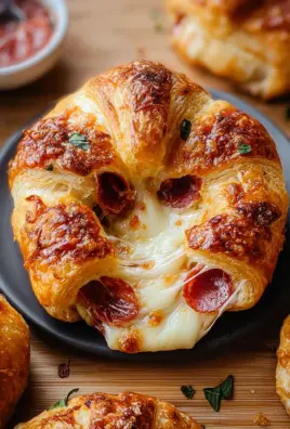 Mozzarella Pepperoni Croissant Rolls
