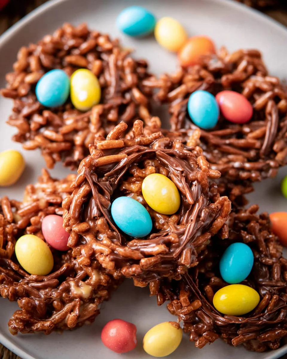 No-Bake Chocolate Bird Nests 15 No-Bake