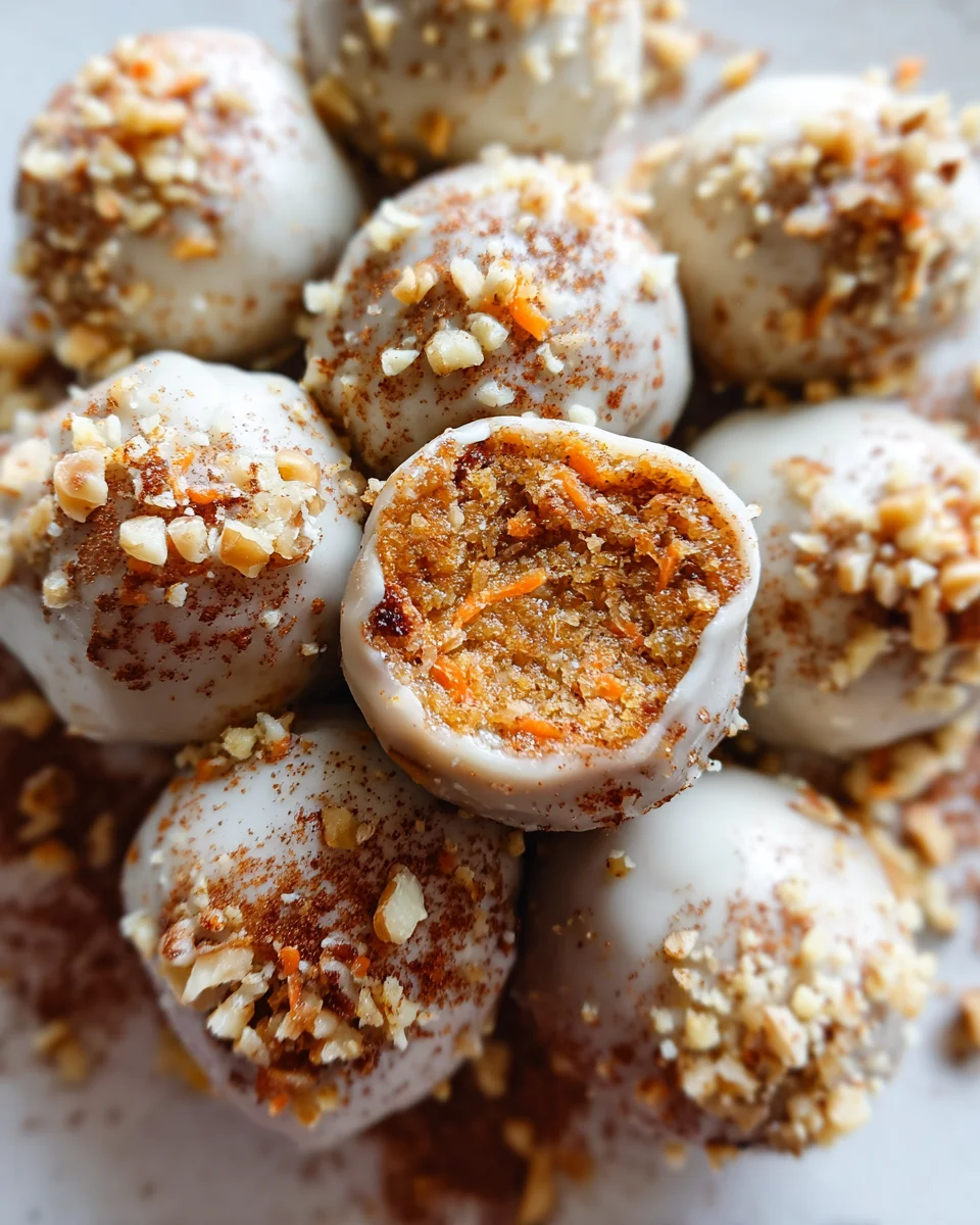 No Bake Carrot Cake Bites