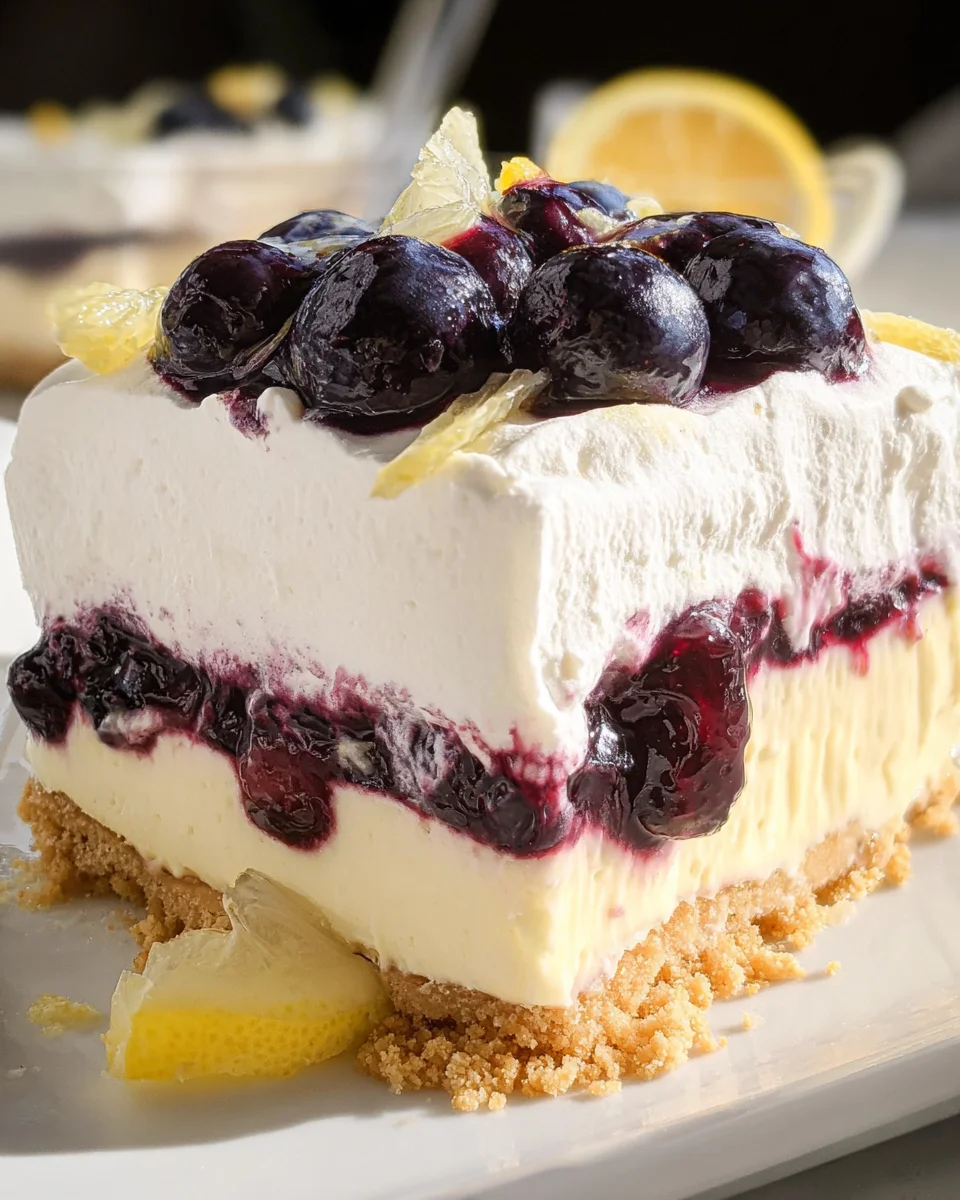 No Bake Lemon Blueberry Dessert 23 No Bake Lemon Blueberry Dessert