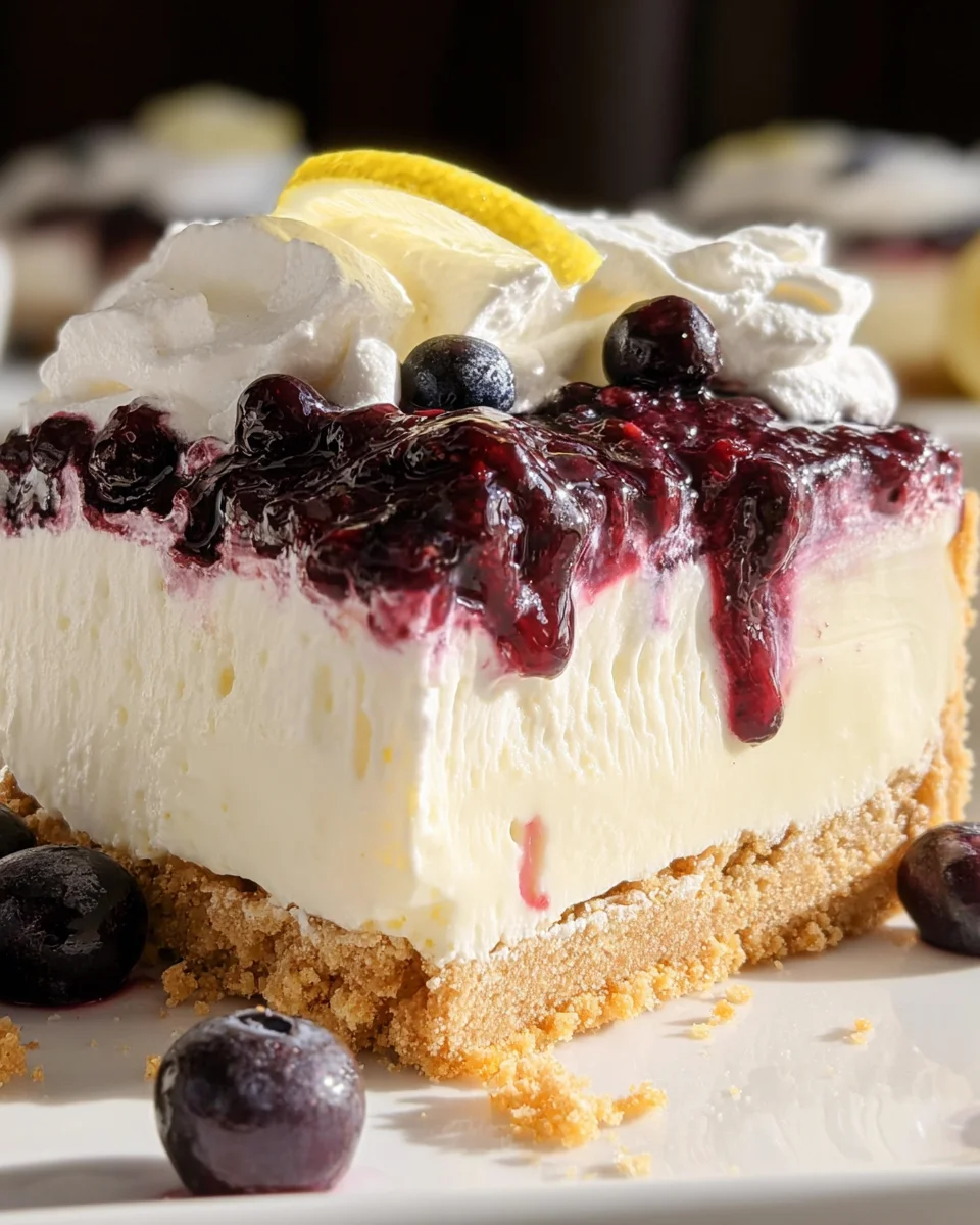 No Bake Lemon Blueberry Dessert 20 No