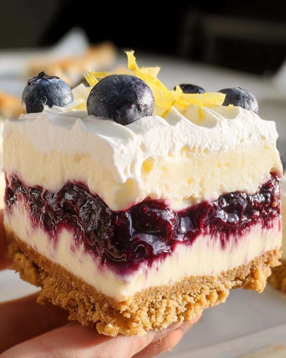 No Bake Lemon Blueberry Dessert 21 No