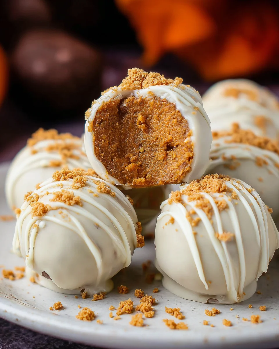 No Bake Pumpkin Balls