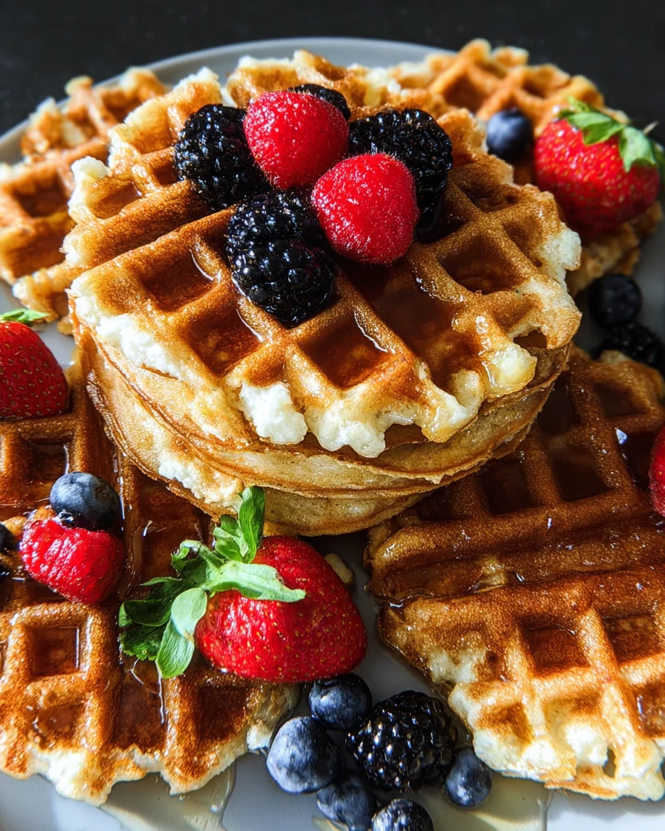 Oatmeal Cottage Cheese Waffles 13 Oatmeal