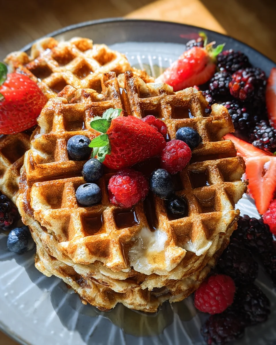 Oatmeal Cottage Cheese Waffles 14 Oatmeal
