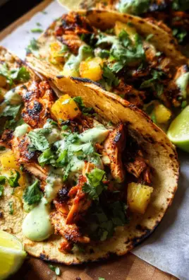 One Pan Chicken & Pineapple Tacos