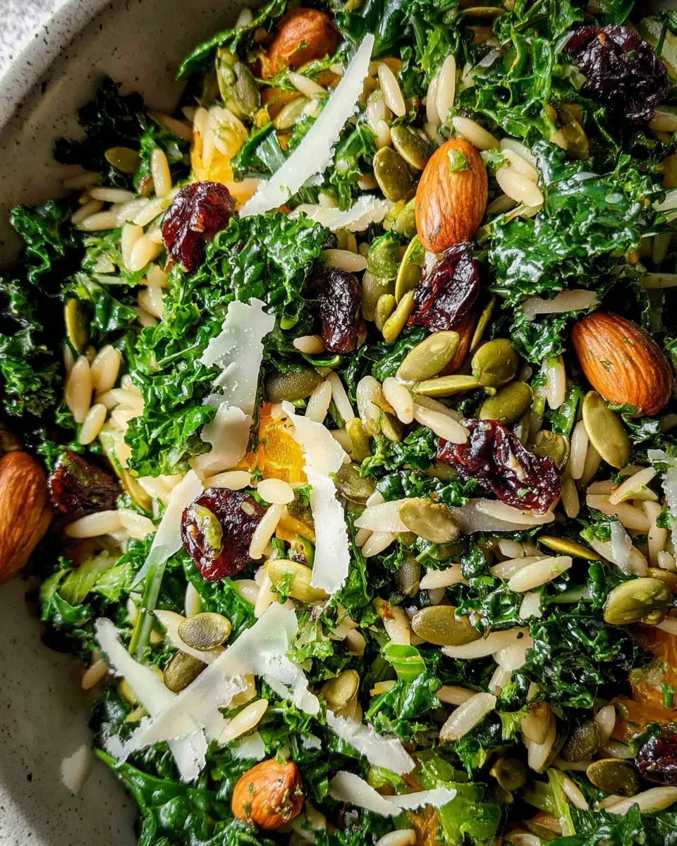 Orzo Kale Salad with Lemon Vinaigrette 25 Orzo Kale Salad with Lemon Vinaigrette