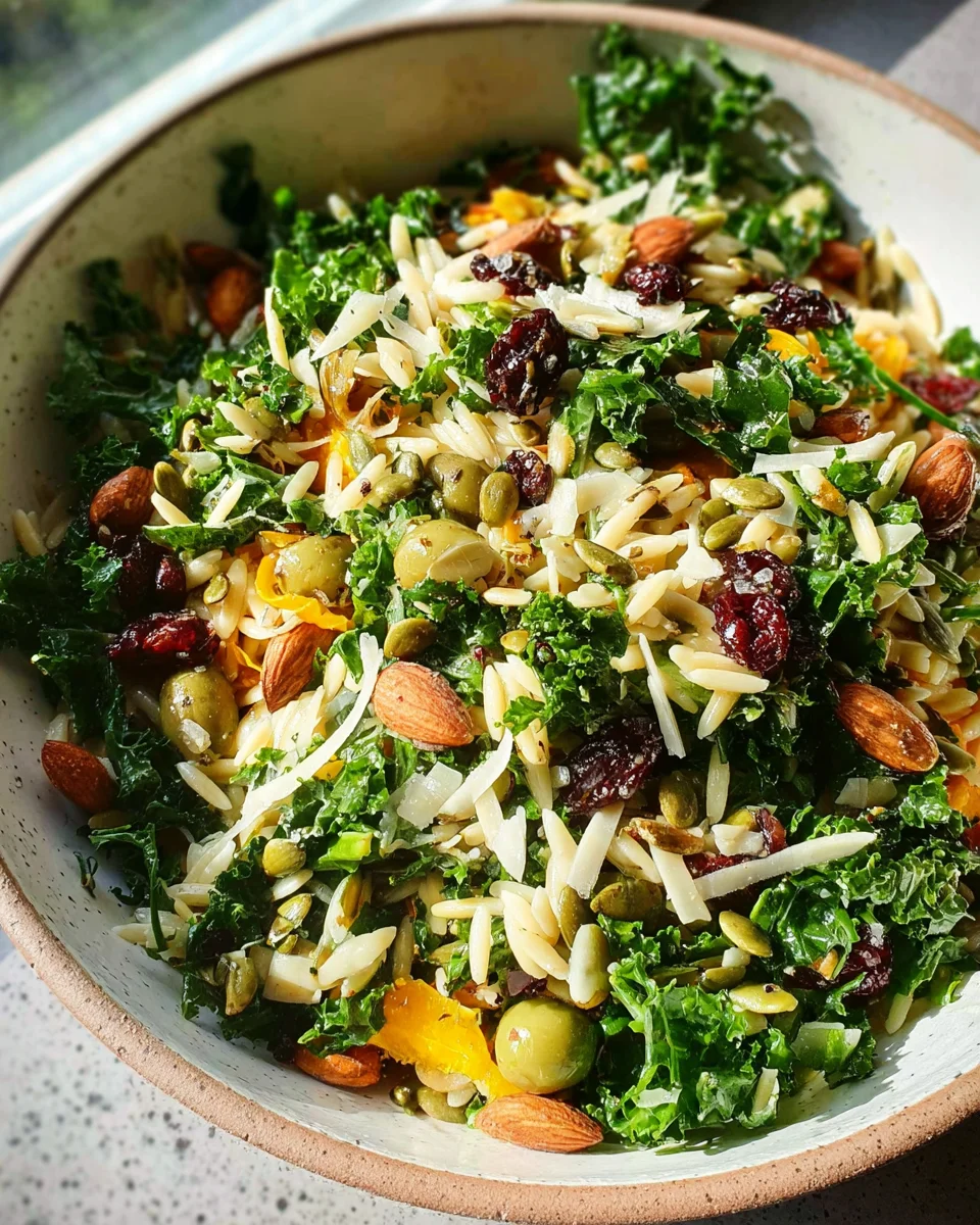 Orzo Kale Salad with Lemon Vinaigrette 22 Orzo