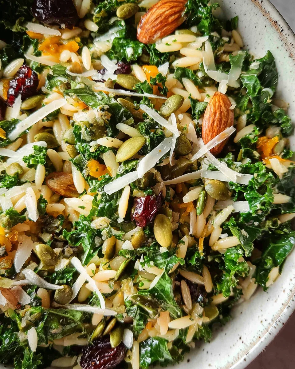 Orzo Kale Salad with Lemon Vinaigrette 23 Orzo
