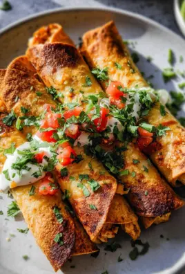 Oven Baked Chicken Taquitos Recipe