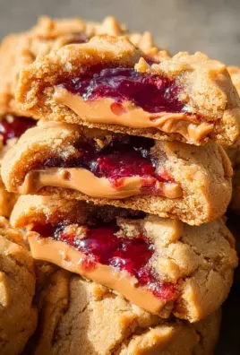 PB&J Stuffed Cookies