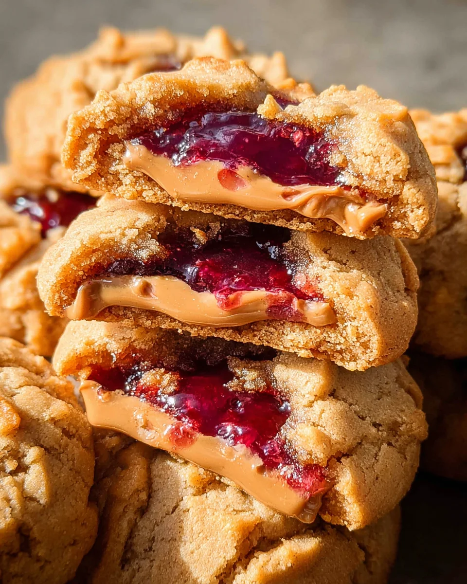 PB&J Stuffed Cookies 28 PB&J Stuffed Cookies