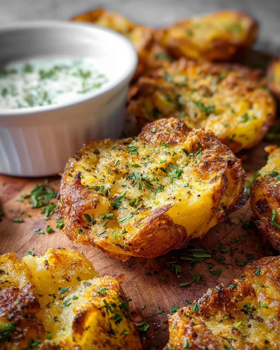 Parmesan Smashed Potatoes