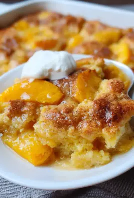 Peach Cobbler with Cake Mix
