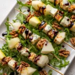 Pear & Brie Cheese Salad Skewers 16 Pear & Brie Cheese Salad Skewers