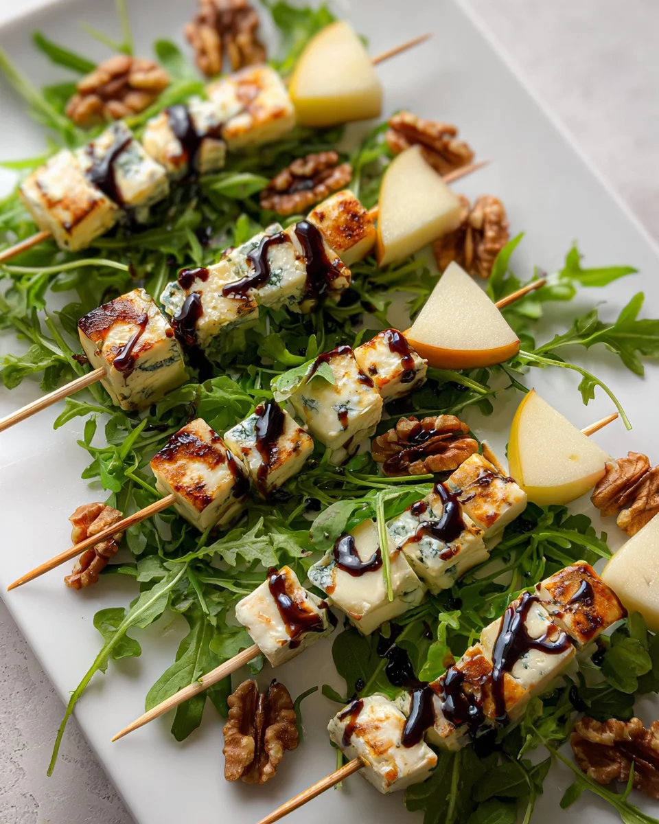Pear & Brie Cheese Salad Skewers 15 Pear