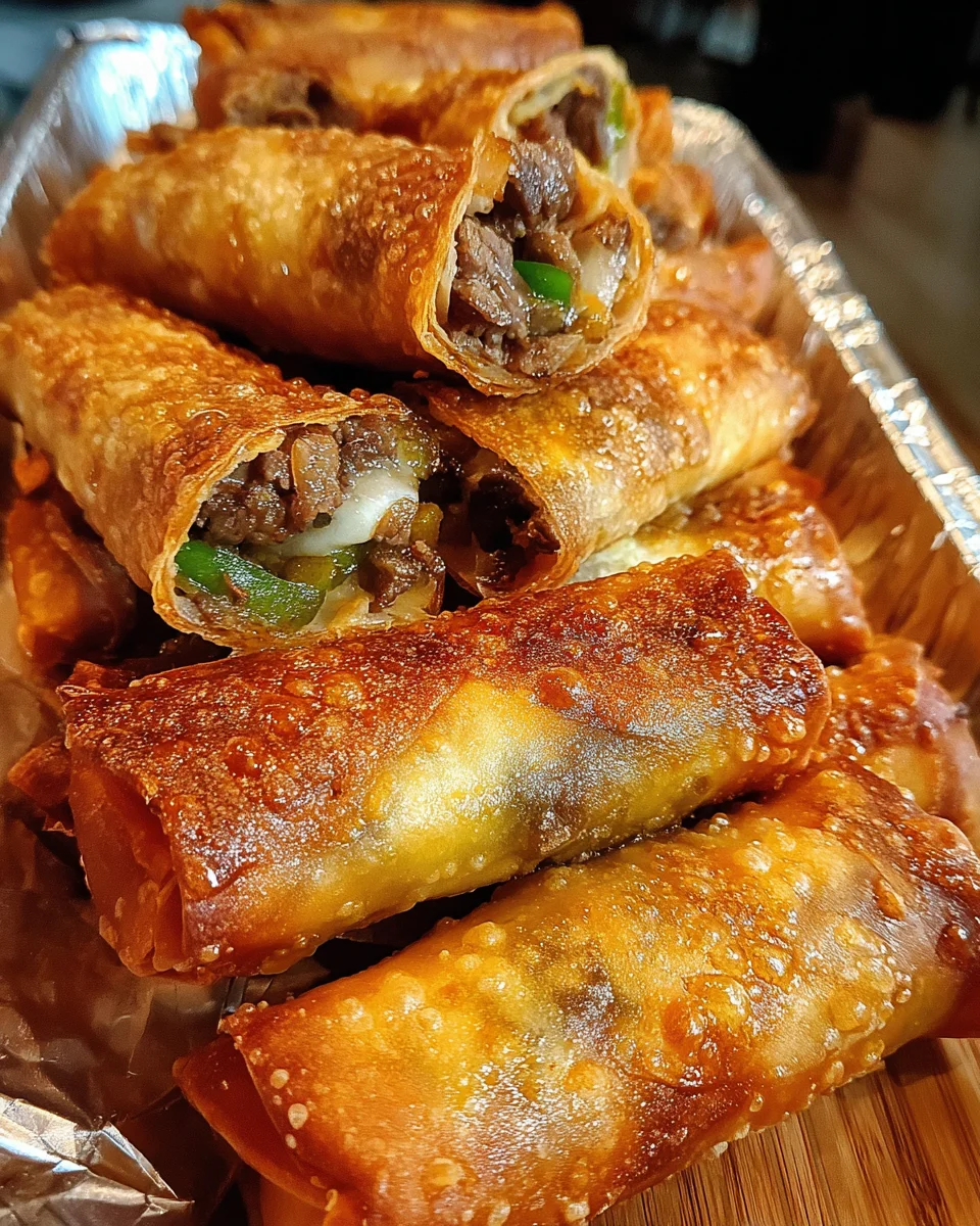 Philly Cheesesteak Egg Roll