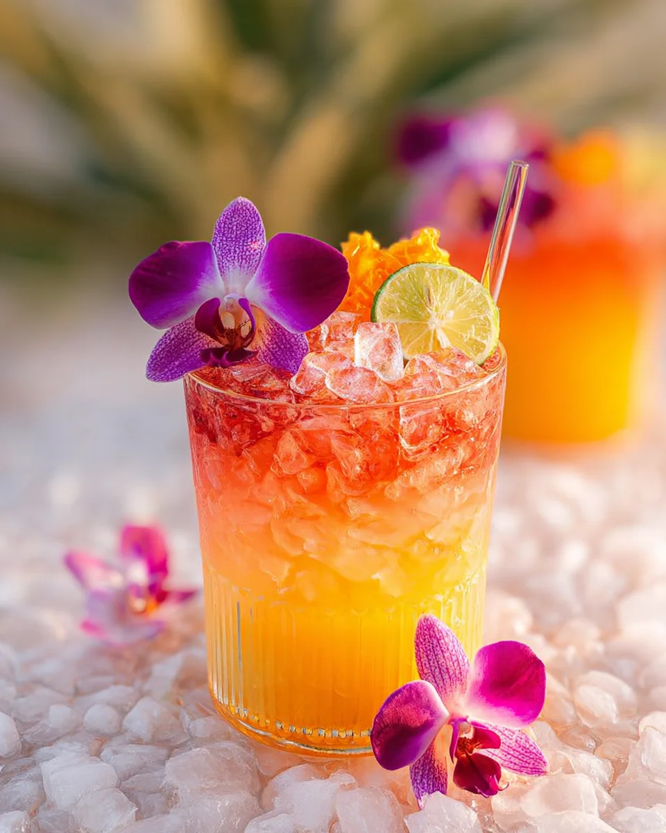 Pineapple Mango Rum Punch Recipe That is Almost too Pretty to Drink