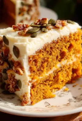 Pumpkin Spice Cake with Brown Sugar Cream Cheese Frosting
