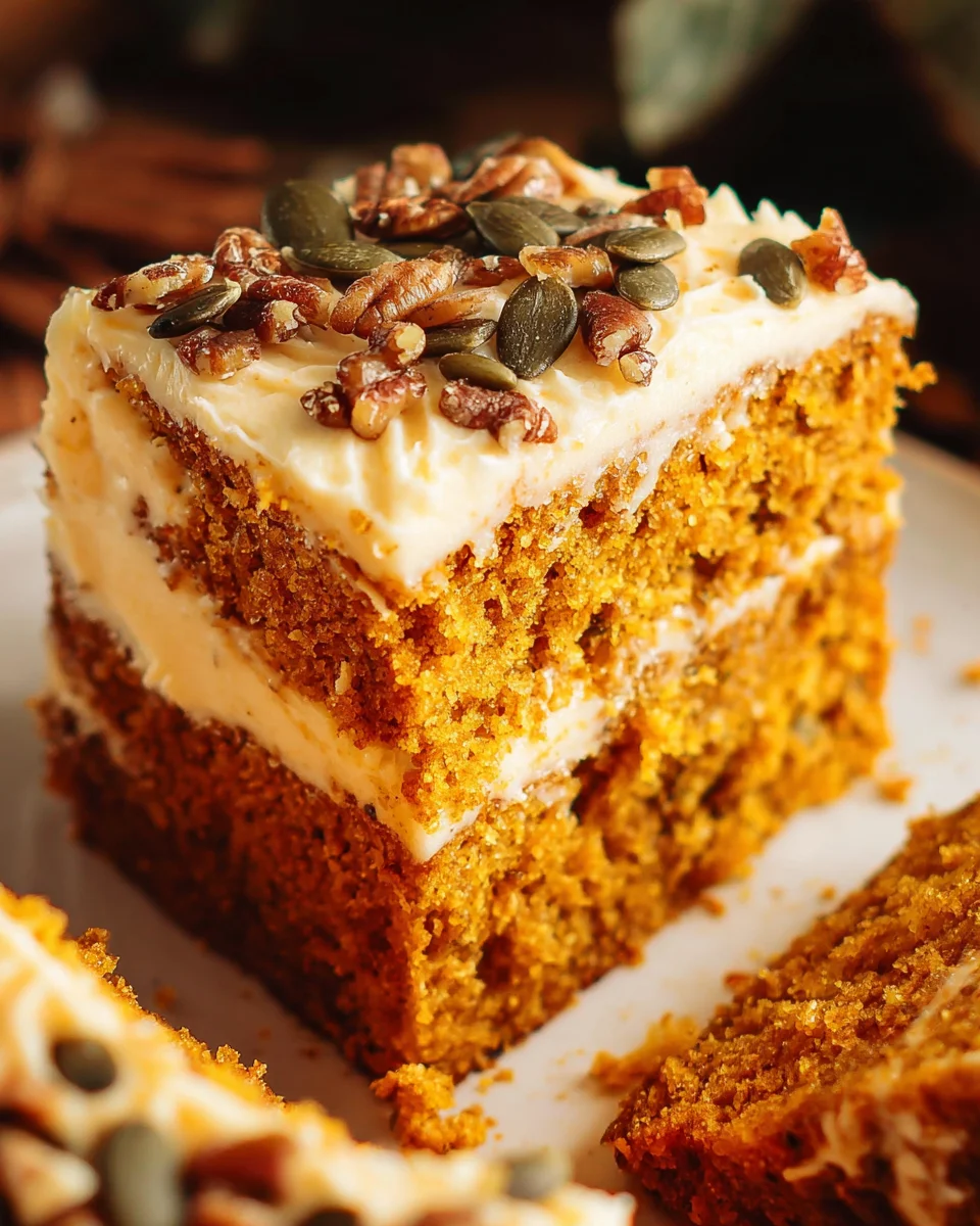 Pumpkin Spice Cake with Brown Sugar Cream Cheese Frosting 33 Pumpkin