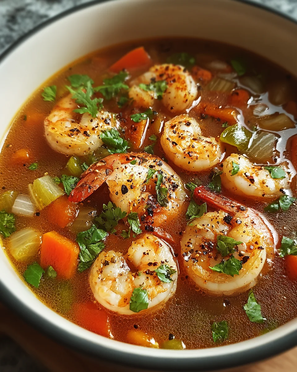 Quick and Spicy Shrimp Soup