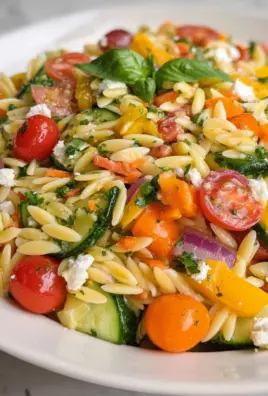 Rainbow Orzo Salad