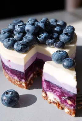 Raw Vegan Blueberry Cheesecake