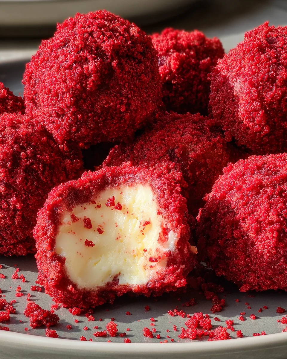 Red Velvet Cheesecake Bites