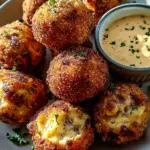 Reuben Balls with Spicy Thousand Island Dipping Sauce
