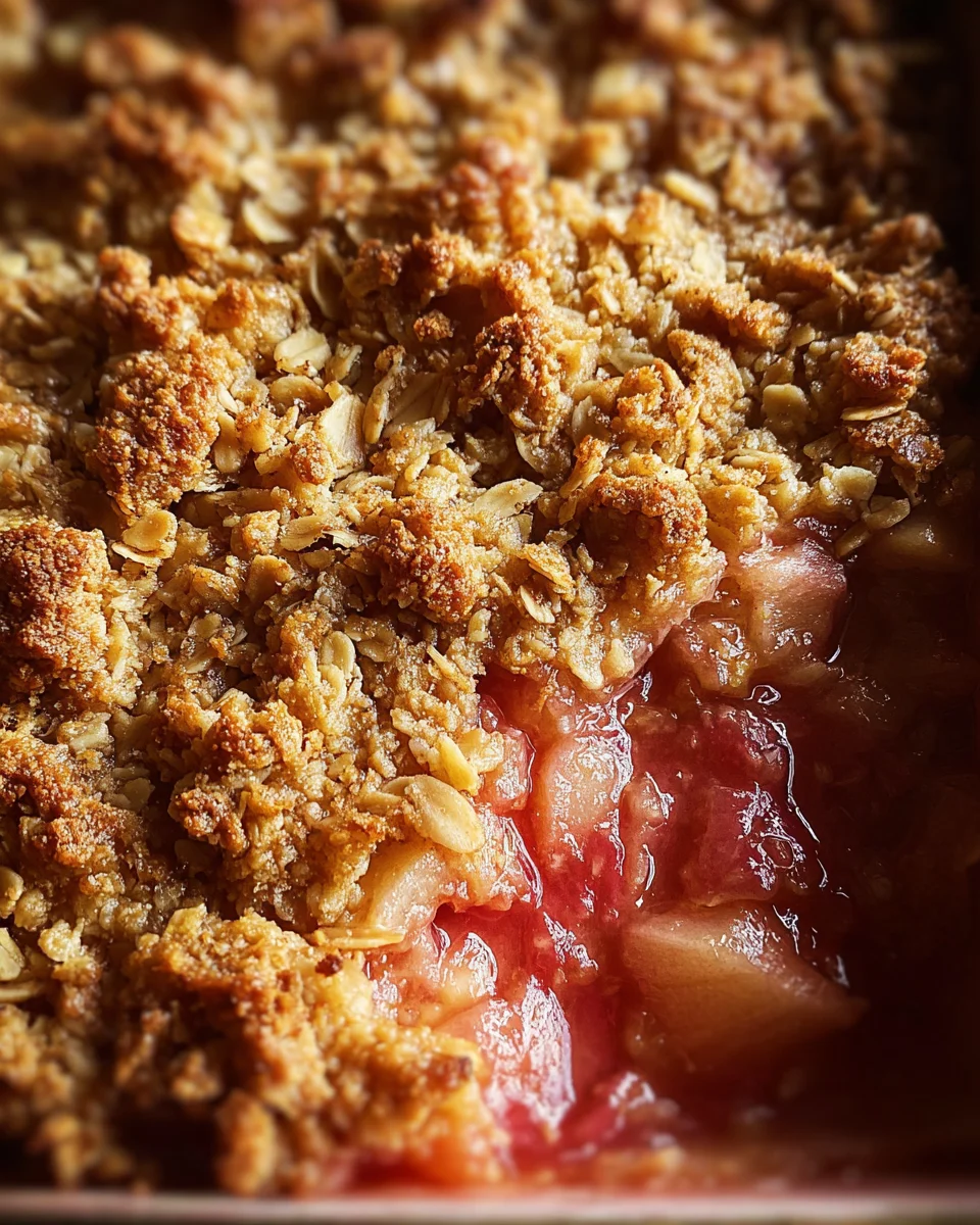 Rhubarb Crisp 16 Rhubarb