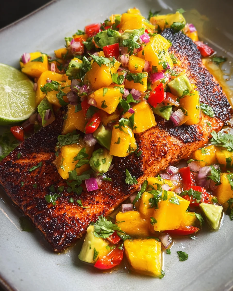 Salmon with Mango Salsa 30 Salmon with Mango Salsa