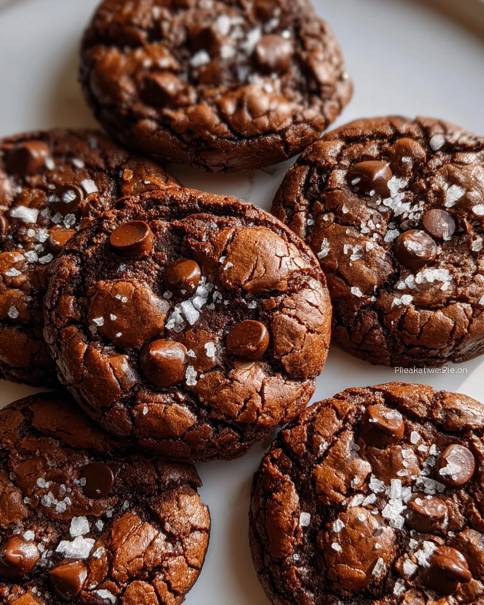 Salted Brownie Cookies