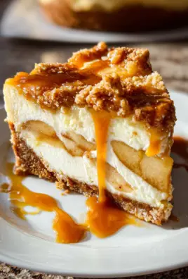 Salted Caramel Apple Pie Cheesecake