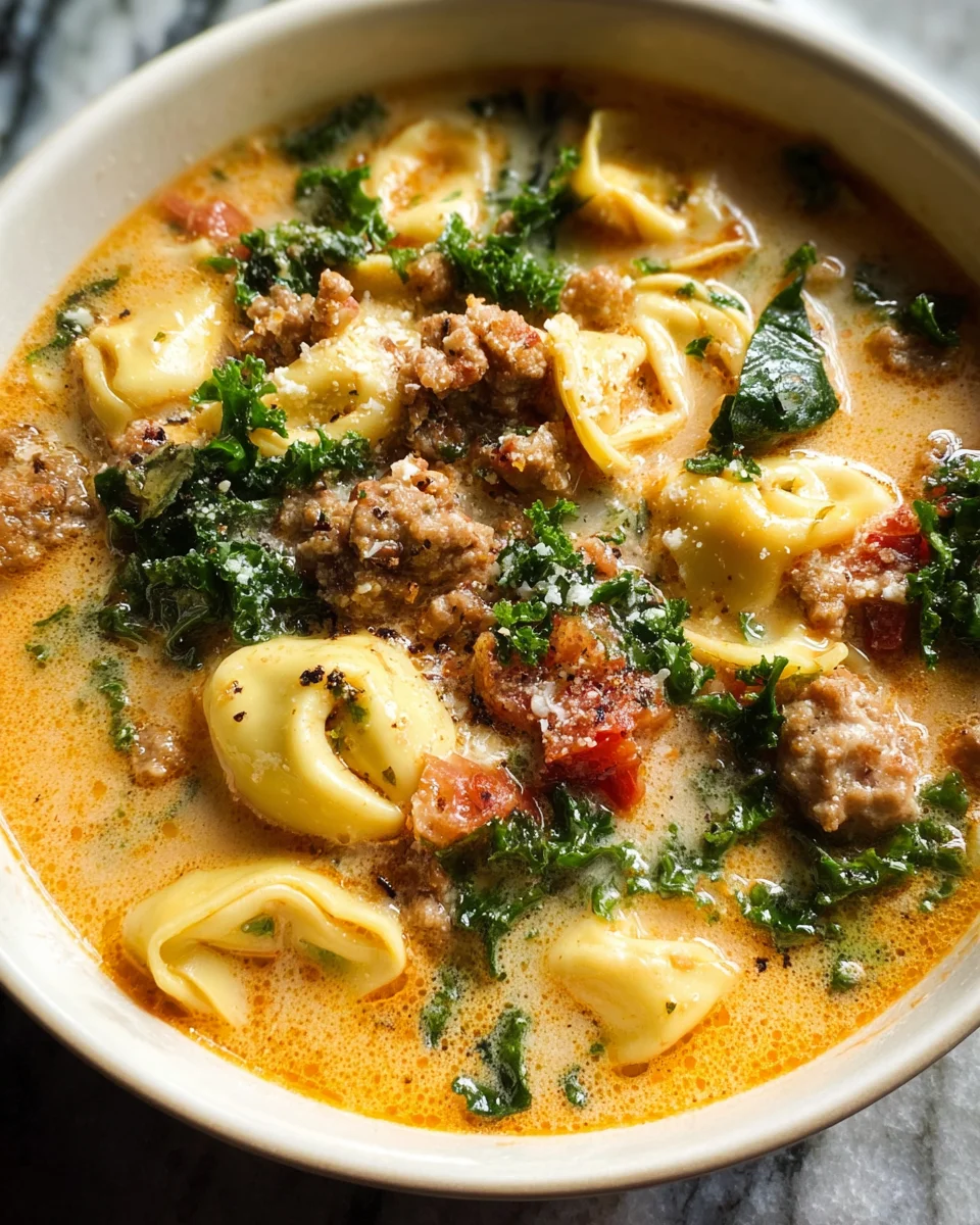 Sausage Tortellini Soup