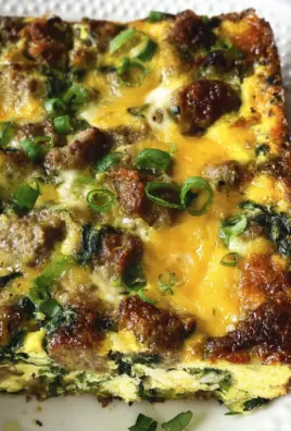Sausage & Egg Keto Breakfast Casserole