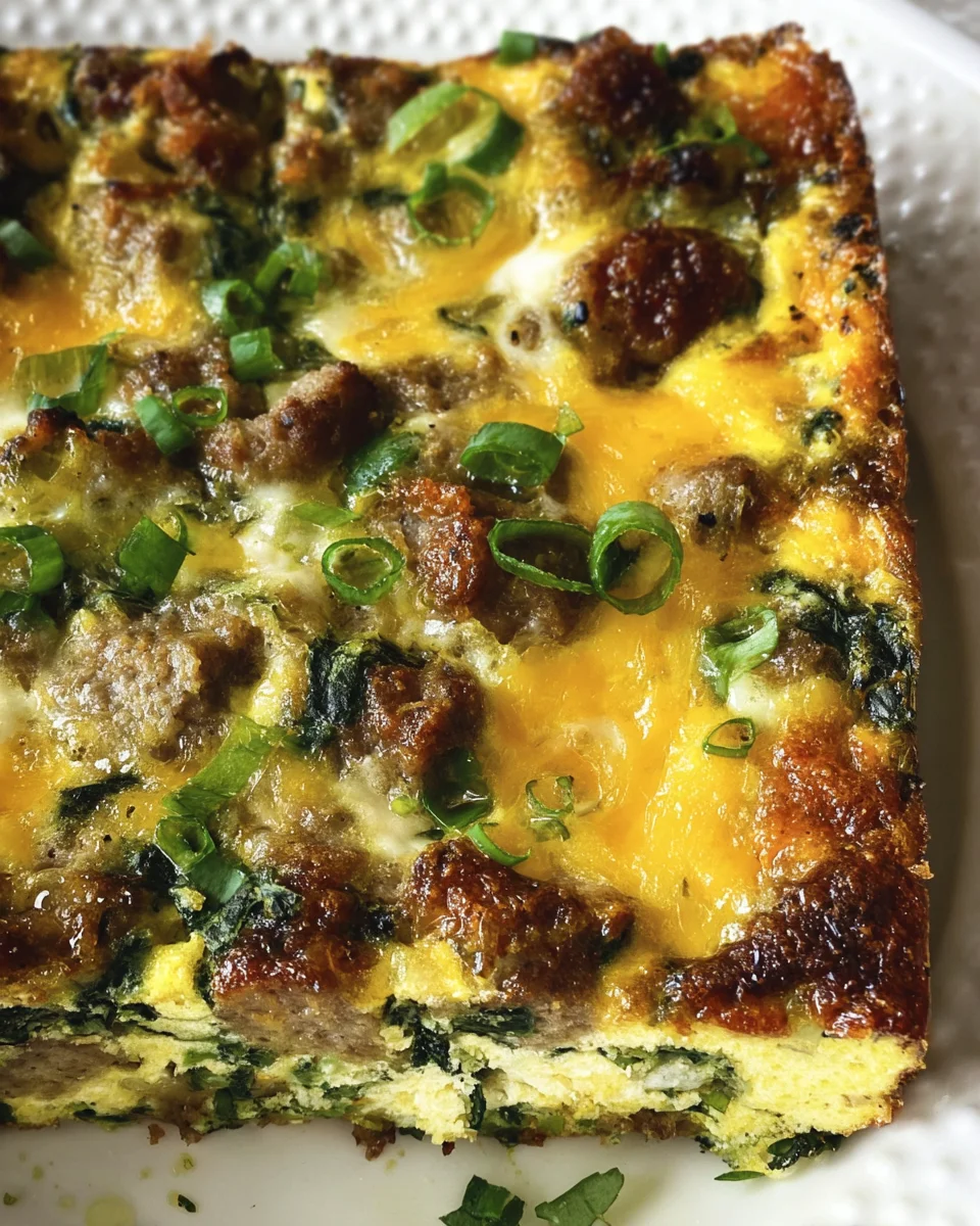 Sausage & Egg Keto Breakfast Casserole