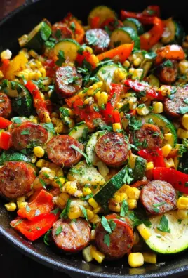 Sausage and Veggies Skillet - 30 Minute, One-Pan Meal
