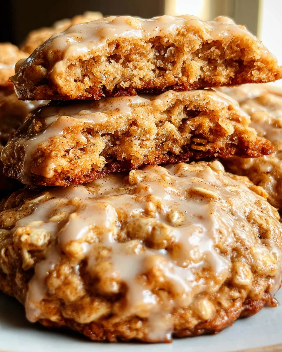 Seriously Thick & Chewy Chai Oatmeal Cookies with Maple Glaze 23 Seriously