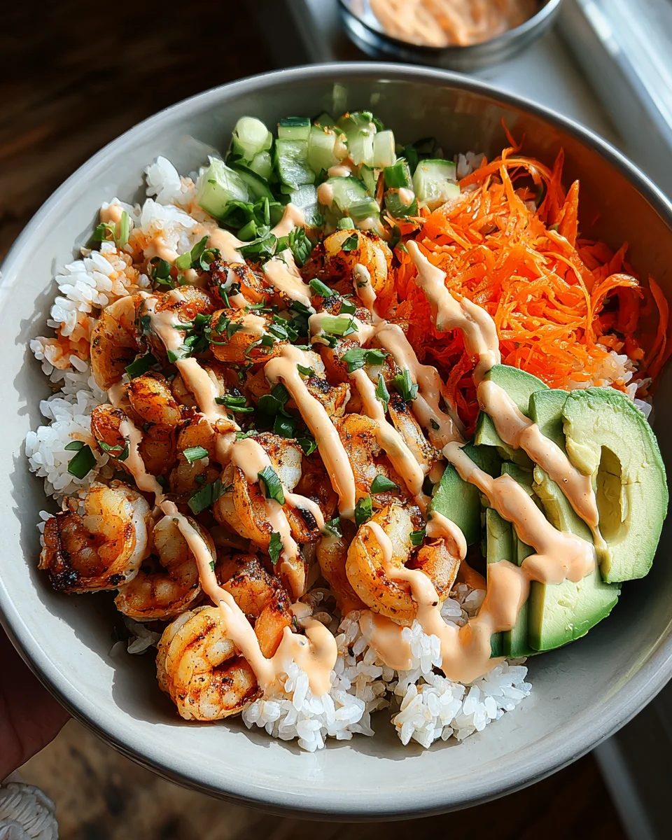 Shrimp Rice Bowls with Spicy Mayo 18 Shrimp