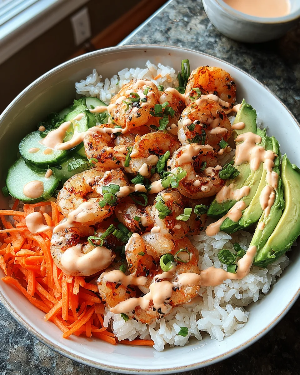 Shrimp Rice Bowls with Spicy Mayo 19 Shrimp